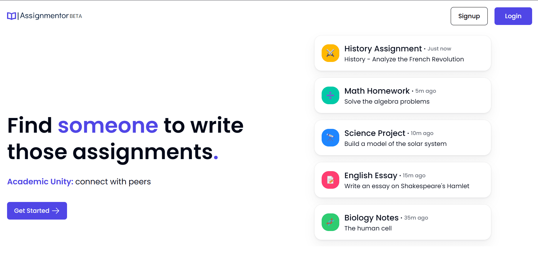 Image of Assignmentor - Assignment Assistance Platform