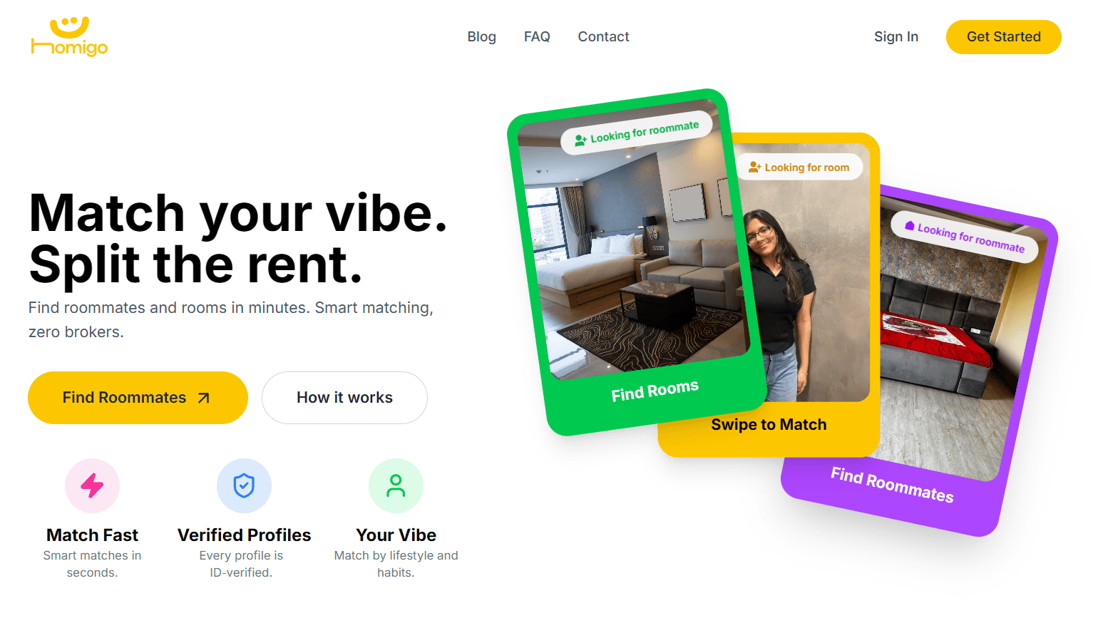 Image of Homigo - Swipe-Based Roommate Discovery